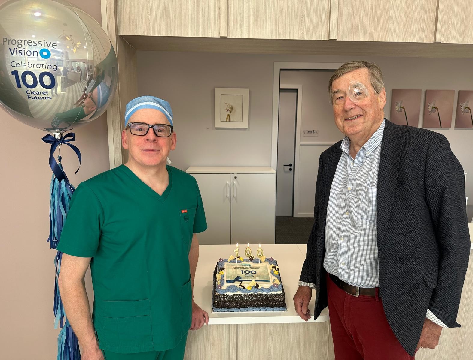 Celebrating our 100th cataract surgery since launching the new Swords clinic this year!